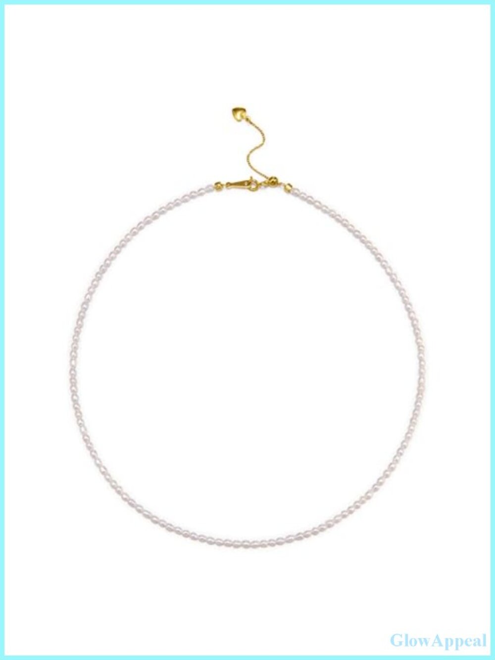 Freshwater Pearl Choker Necklace 18K Gold Plated Bolo 16in